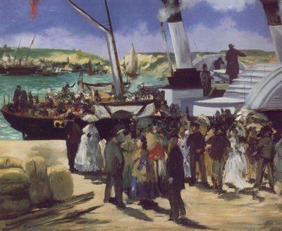 Departure of the Folkstone Boat by Édouard Manet